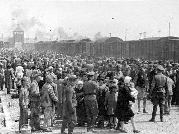Image of the selection process at Birkenau